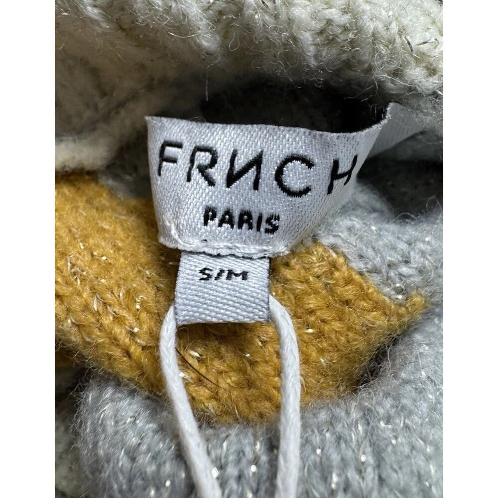 La Maille FRNCH Paris Sweater Turtleneck Women’s Small Pullover Chunky Rib NEW - Picture 7 of 8